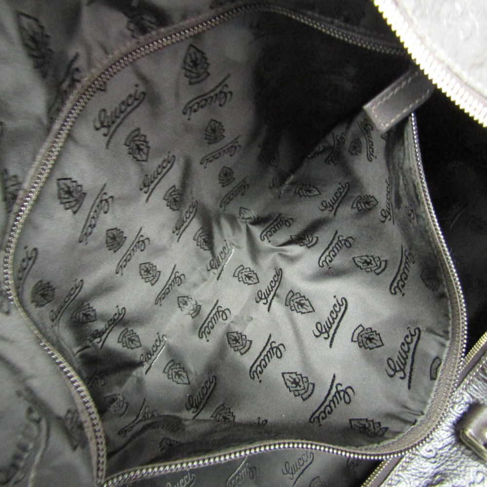 GUCCI Brown Leather Boston Bag - Picture 12 of 15